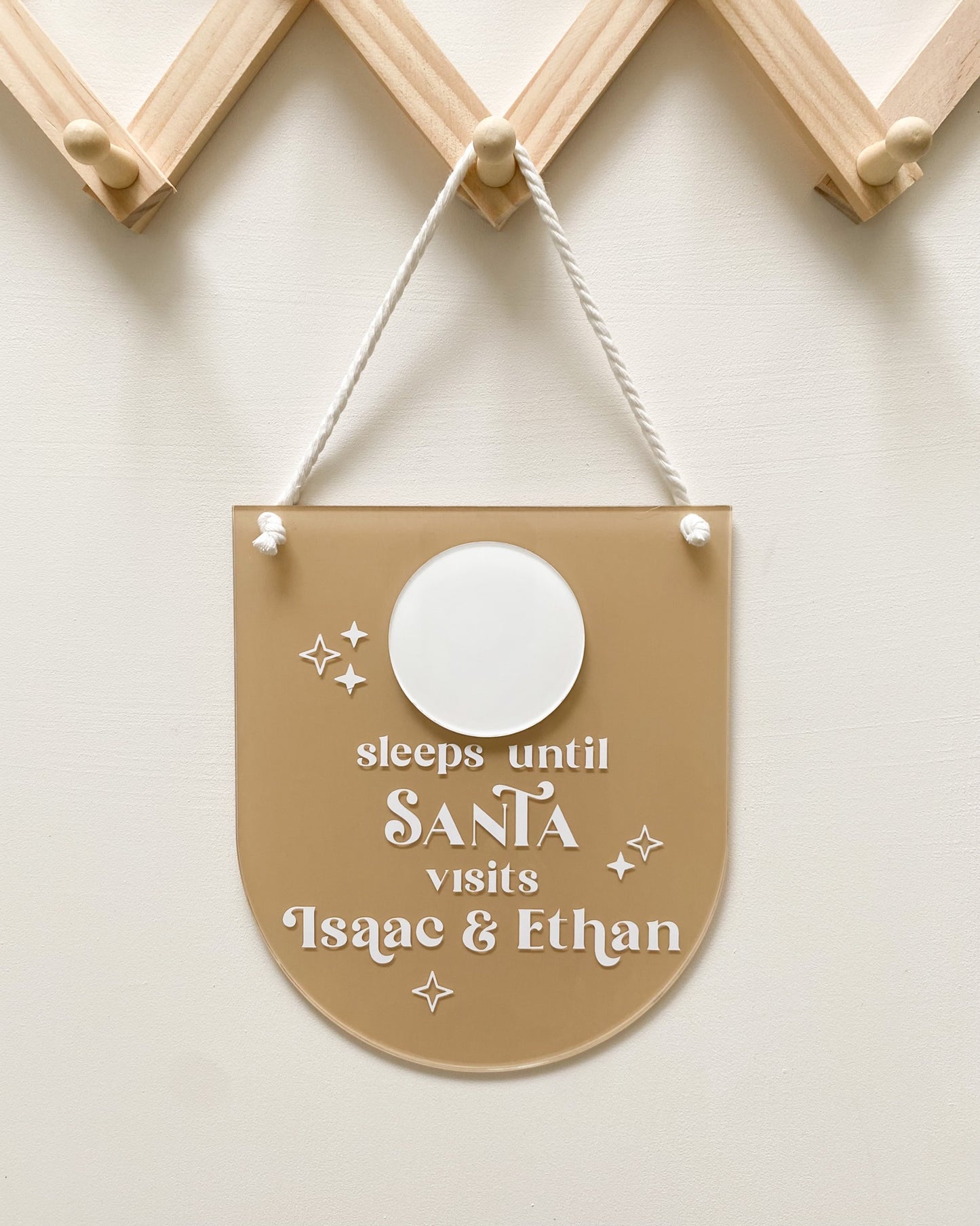 Sleeps Until Santa Visits | Circle or Arch