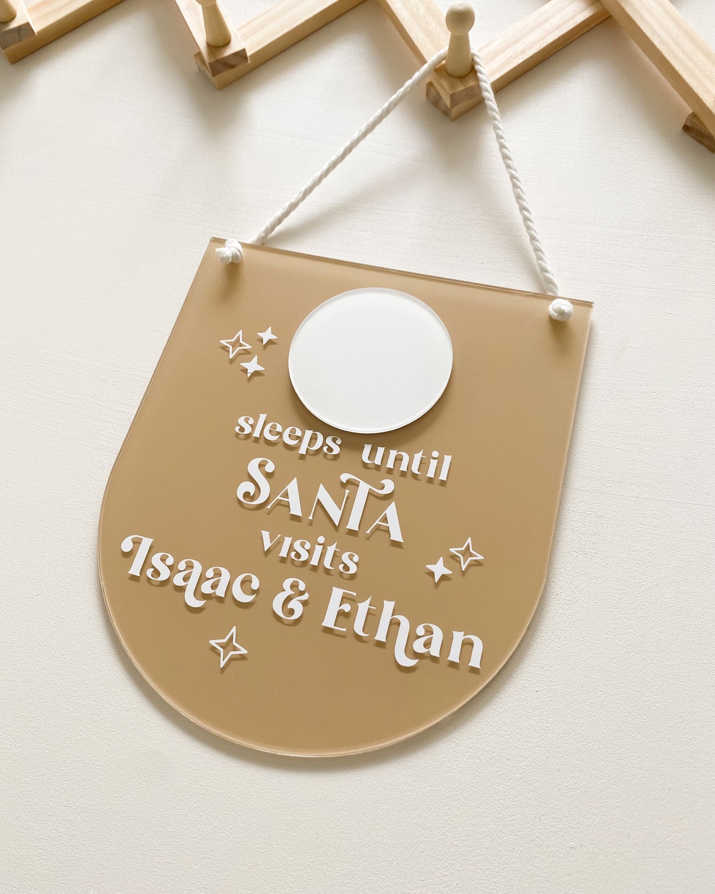 Sleeps Until Santa Visits | Circle or Arch