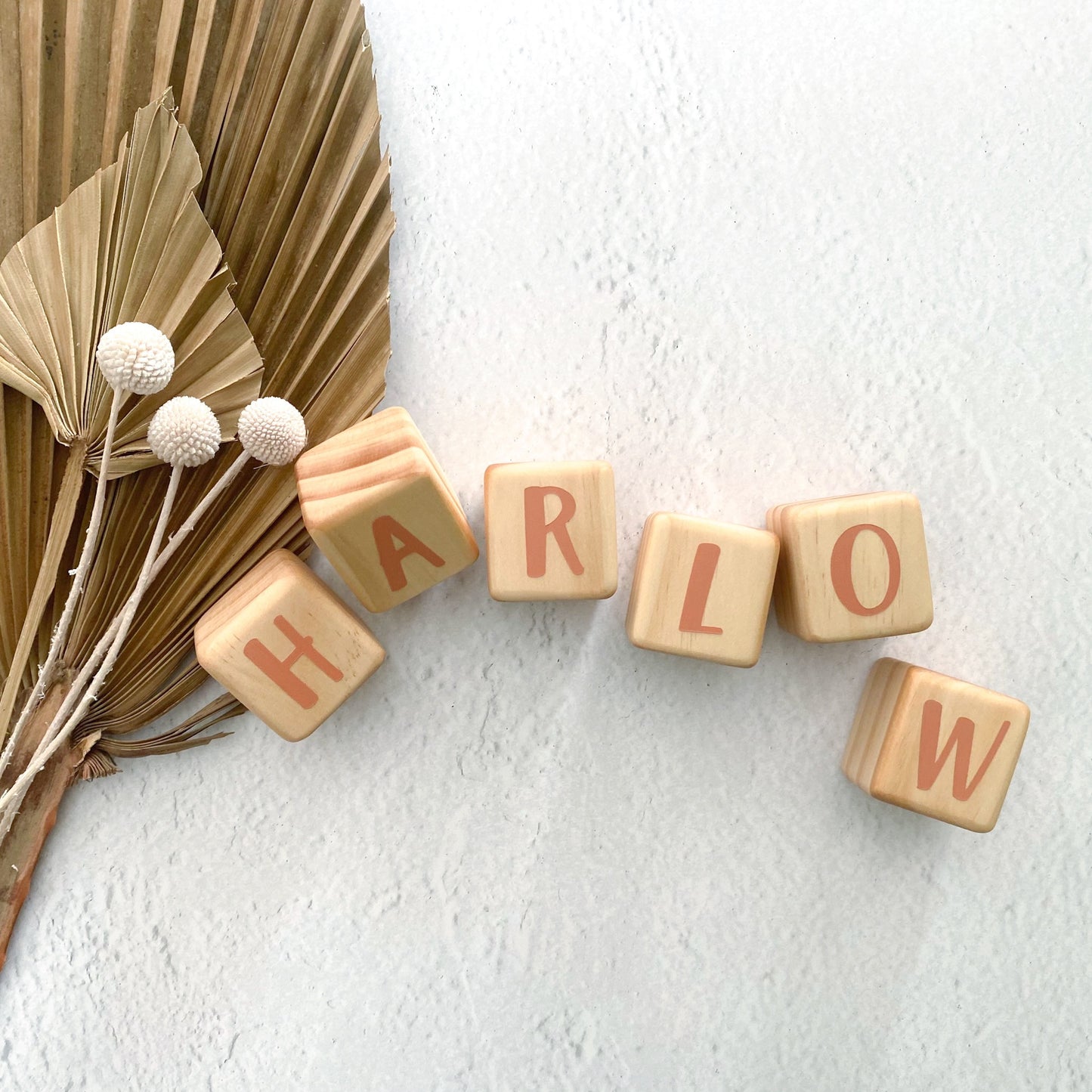 Natural Letter Blocks 4cm