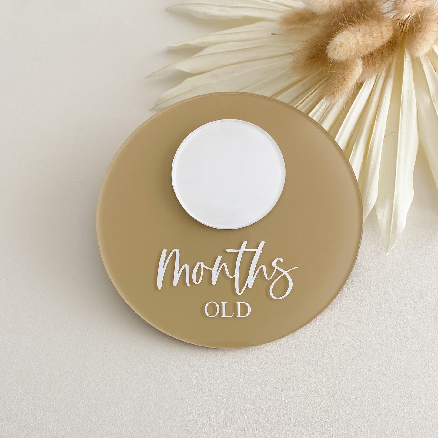 Circle Milestone Plaque | Colour & Text Options