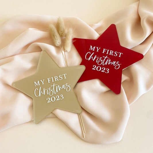 My First Christmas Star | Multiple Colour Options