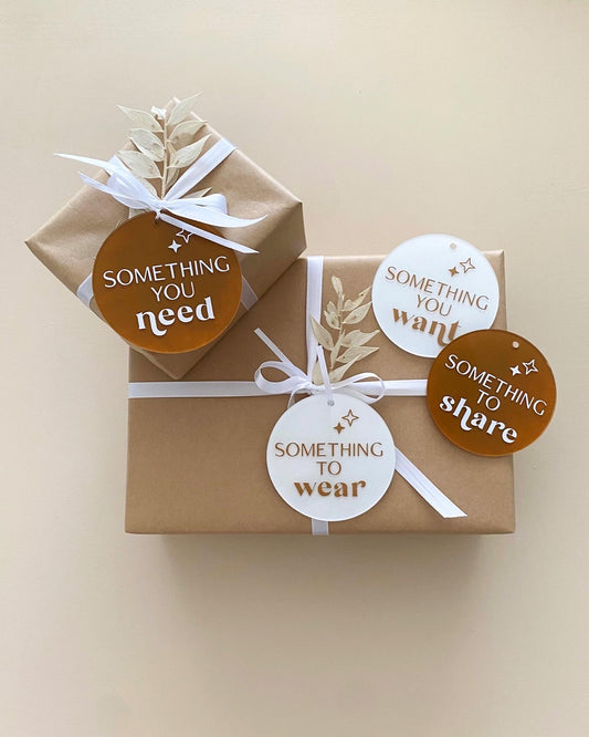 Acrylic Mindful Gift Tags