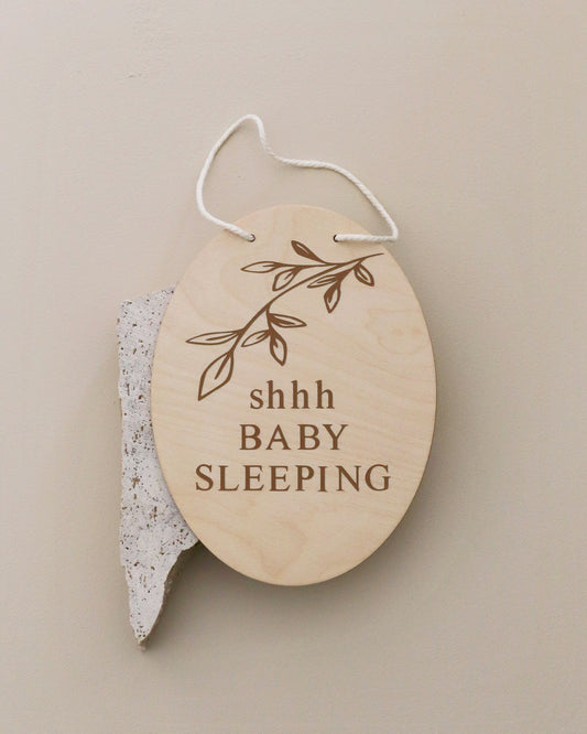 Shhh Baby Sleeping Plaque