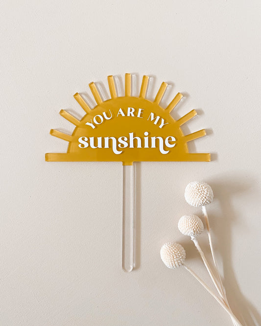 You Are My Sunshine Cake Topper