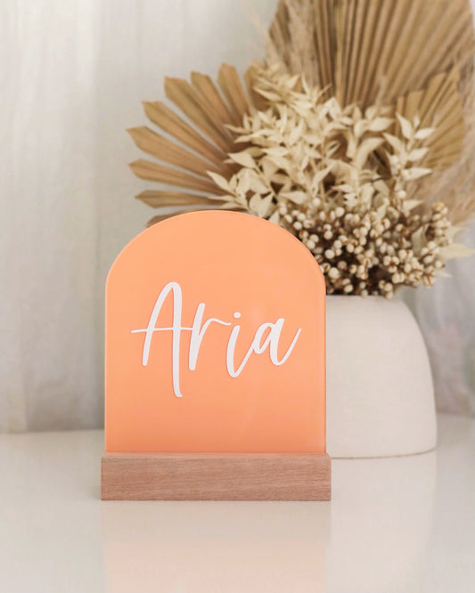 Bare Arch Name Plaque